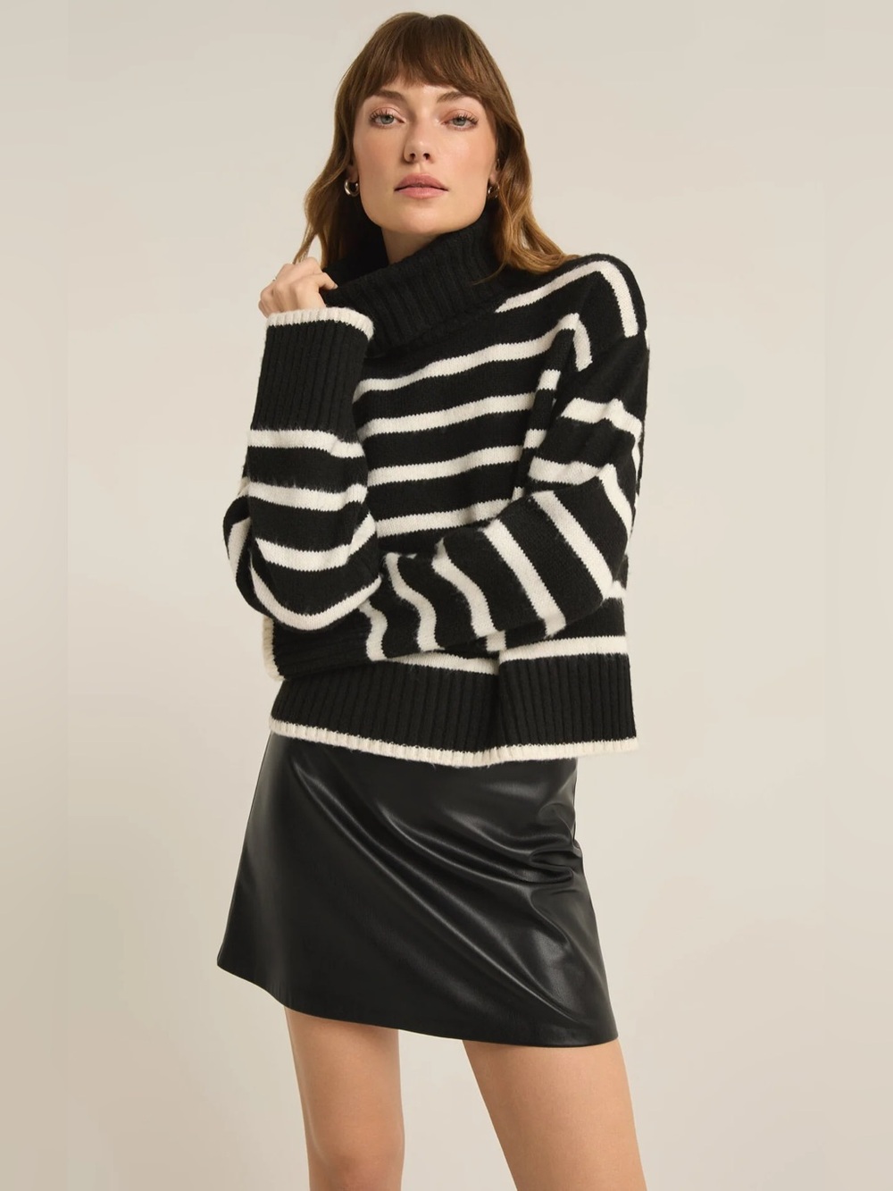 JOSEPHINE STRIPE SWEATER (BLACK) - Z SUPPLY